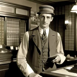 1920s hotel clerk