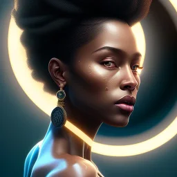 portrait of leonidas as a black yoga woman,4k, Highly Detailed, perfect eyes, Digital Illustration, Cinematic Lighting, Realistic, Sharp Focus, Centered, Beautifully Lit, Bioluminescent by Stanley Artgerm Lau