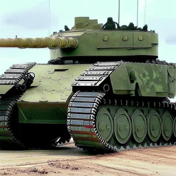 How large can the treads be on a tank?