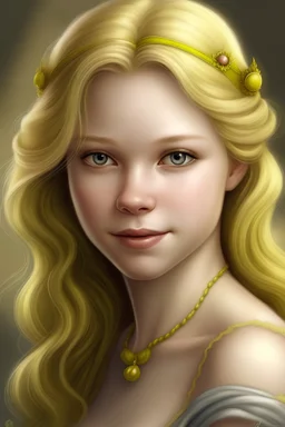 portrait of a blonde princess
