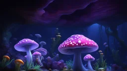 animals creatures, jellyshroom cave from subnautic , plants from deep sea, leviathan's a lot of sea plants very deep, beautiful,