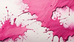 Hyper Realistic Pink Texture on White-Grungy-Paint-Spkatter-Background