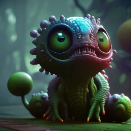 Cute fluid ink creature, big black eyes, unreal engine 5, 8k resolution, photorealistic, ultra detailed, by greg rutowski