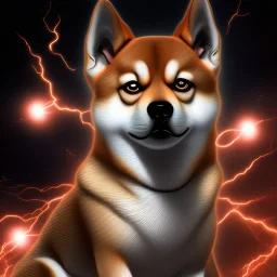 shiba inu doge as The Flash