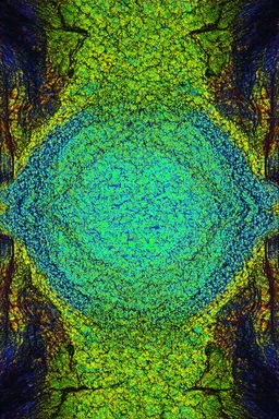 re-harmonization; surrealistic optical art; nature palette