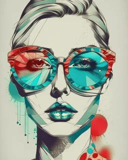 Art illustration sunglasses