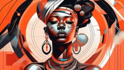 In an abstract and minimalist world, afrofuturism