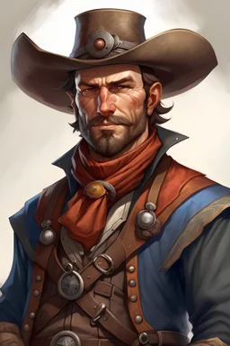 dungeons and dragons portrait of a wild west lawman