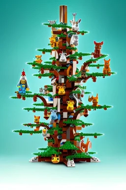 lego tree forest animals children