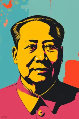 pop art pixels 1000 images warhol style x chairman mao ze dong portrait