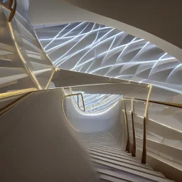 10 Grenelle, biomorphic structure , staircase , morphed with electronic wiring and mixed with lights , bioluminescence, centrepiece,France, interior design, Les Echos, Le Parisien, LVMH, media division, minimalist, office environment, parametric sculpture, Paris, refined details, staircase , masterpiece of Ora Ito