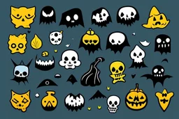 make a logo that is spooky and cute define its features more