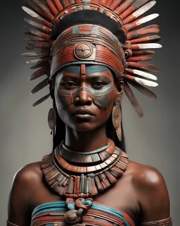 aztec female warrior from giriama bloodline of kenya