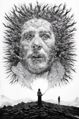 tom lee ethereum oracle of delphi seeing the future in the style of surrealism black and white