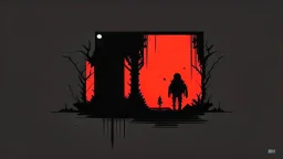 minimalist horror gaming theme