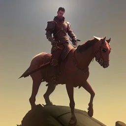 knight riding on a horse