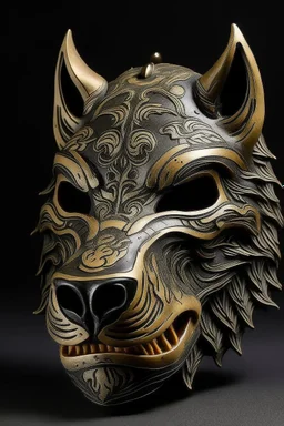 wolf japanese style mask