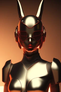 MCU Portrait, Front image, cyberpunk Spanish woman rabbit mask, red white color, latex dress, highly detailed, concept art, smooth, unreal engine 5, god rays, ray tracing, RTX, lumen lighting, ultra detail, volumetric lighting, 3d, finely drawn, high definition, high resolution.