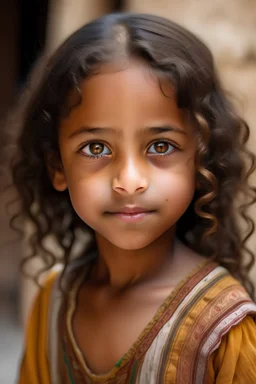 Seven year old Moroccan girl