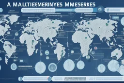 An infographic showing the interconnectedness of global financial markets. flat. without text