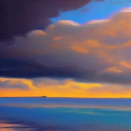 Marsh, Mike Viera, Landscape Painting, Ocean, Clouds