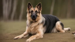 unhappy shepherd dog