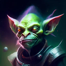 portrait of space goblin