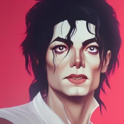 portrait of Michael Jackson beautiful, soft, bue eyes, hight definition, 8k