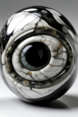 Granite and marble combined human eye