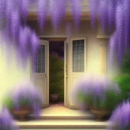  pastel colors, abstract art, wisteria porch