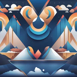 wallpaper theme, a simple style, gradient colors triadic colors, blue, dark blue, white, milky color, clean style