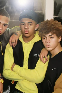 Extremely rich portrait of teenage rap artists