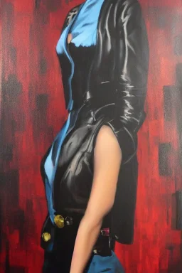 Full body portrait, painting, medium shot lady Steelpunk