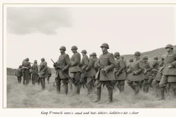 keep french soldiers but add color