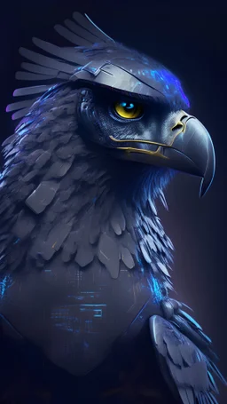 profile picture of a cyberfalcon with imposing looking