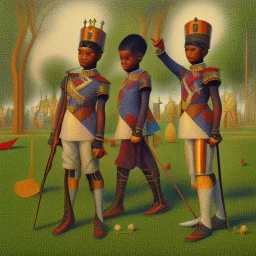 Prince African American brothers by Seurat