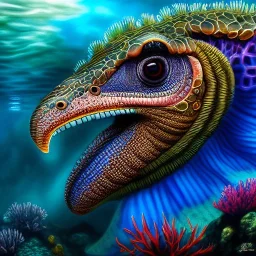 ultra detailed fullbody portrait of Lernean Hydra underwater, extremely detailed digital painting, intrincate, extremely detailed face,crystal clear Big eyes, in the style of rafael sanzio, mystical colors , perfectly centered image, perfect composition, rim light, beautiful lighting, 8k, stunning scene, raytracing