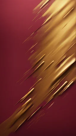 Hyper Realistic Golden-Texture on Maroon-brush-strokes-background