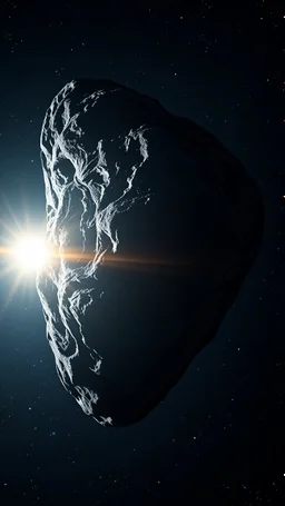 interstellar comet 3I/ATLAS coming closed to planet earth in side it similar shape spaceship