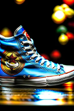 A converse sneaker, superman all over sneaker