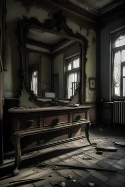 A group of friends decided to spend the night at an abandoned mansion, where they heard rumors of a haunted mirror that could show the future.