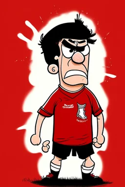 Draw me a Liverpool T-shirt in a cartoon way