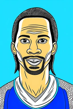 Didier Drogba Footballer, cartoon 2d