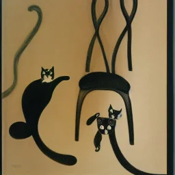 the cat travels in the Neuilly-sur-Seine by Duchamp