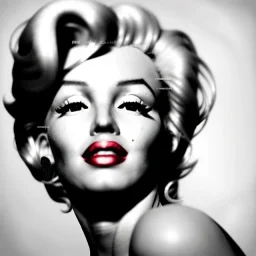 Realistic image portrait, Marylin Monroe, highly detailed, concept art, unreal engine 5, ray tracing, RTX, lumen lighting, ultra detail, volumetric lighting, 3d, finely drawn, high definition, high resolution.