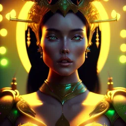 ultra detailed portrait of beautiful Dejah Thoris, wearing a bikini plate armor, extremely detailed digital painting, extremely detailed face,crystal clear green eyes, in the style of pablo oliveira, mystical colors, rim light, beautiful lighting, 8 k, stunning scene, raytracing