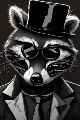 Mob boss raccoon