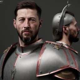 portrait of an european warrior, holy, beautiful, pride, strong