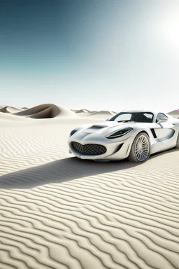 All white textured cobra , in a desert sands
