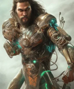 Jason Momoa like a cyborg